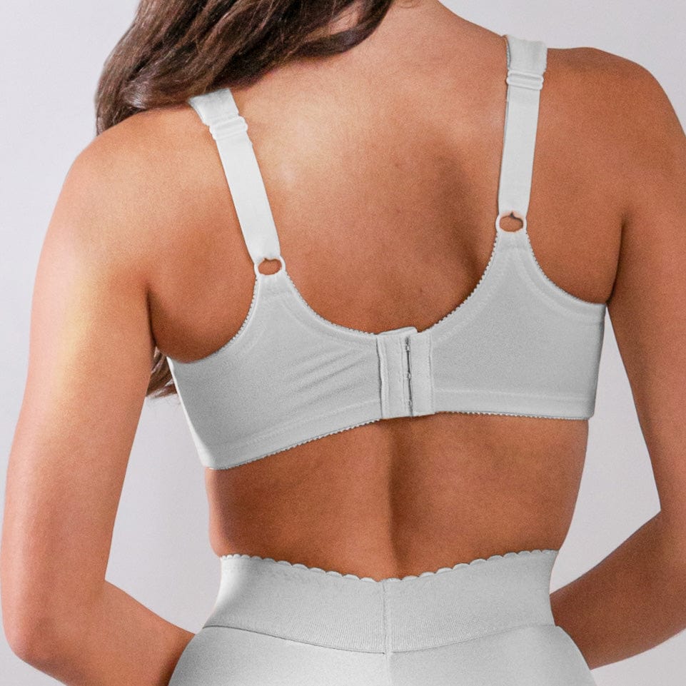 White Soft Cup Super Supportive Bra - Full Figure – Rago Shapewear