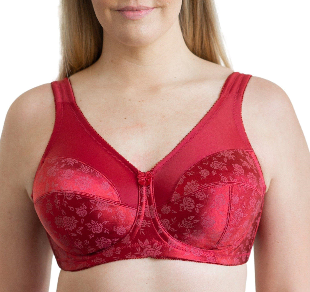 FIRM CONTROL BRA SOFT CUP NON WIRED NON PADDED FULL COVERAGE SATIN