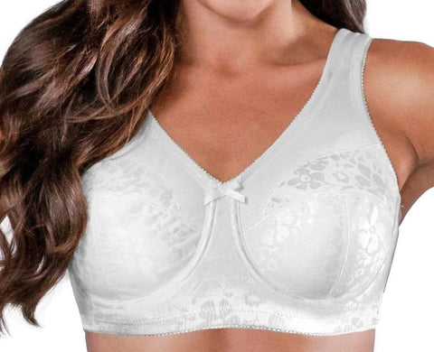 Style 7102 | Full Figure Super Support Soft Cup Bra - White
