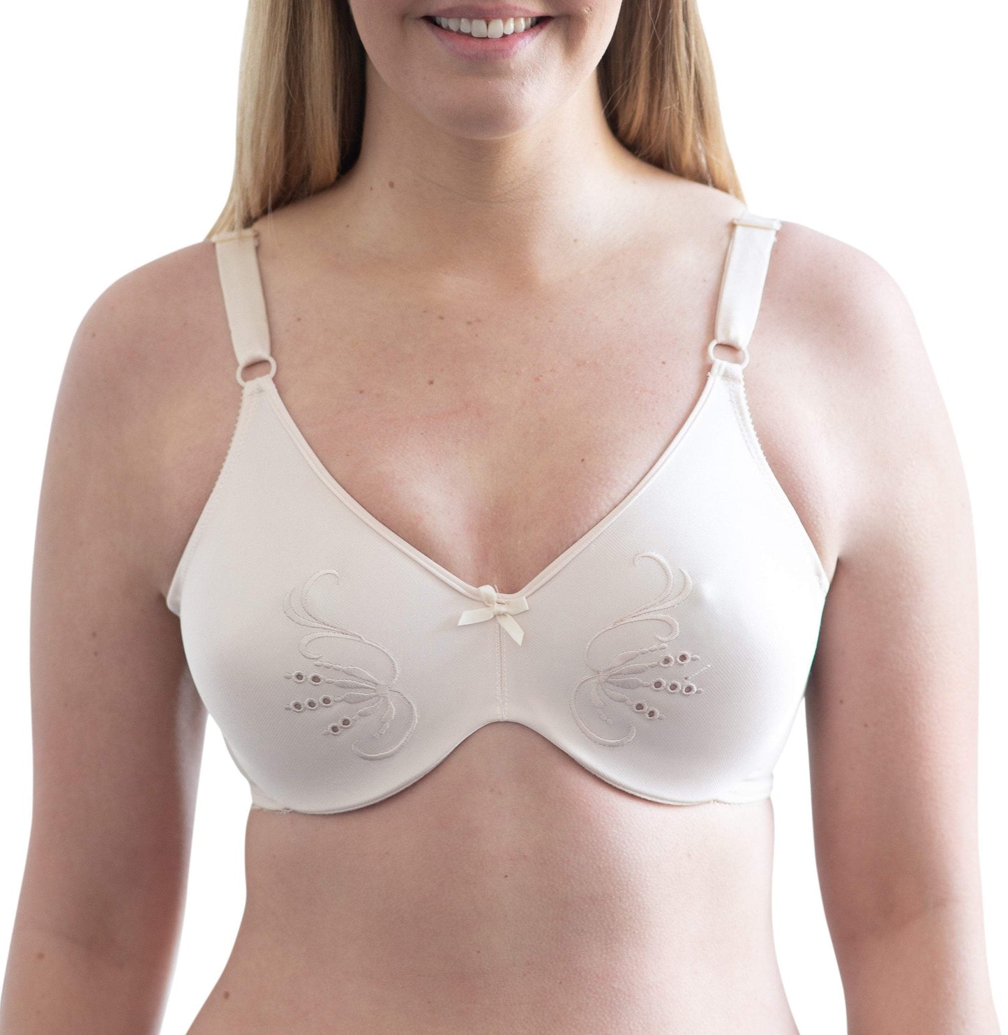 Style 7117 | Full Figure Seamless Underwire Minimizer Bra - Fawn