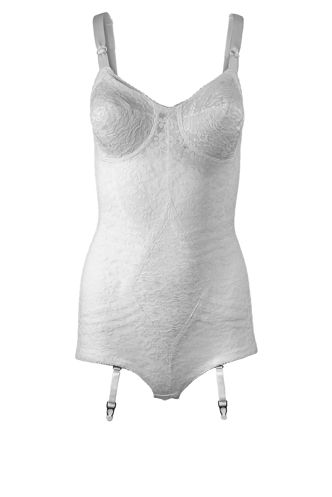 Rago 9057 Body Briefer Extra Firm Shaping White Body Shaper Rago