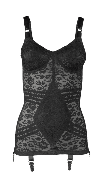 Women's Extra Firm Open Bottom Body Shaper 9357 (Black, 36C)