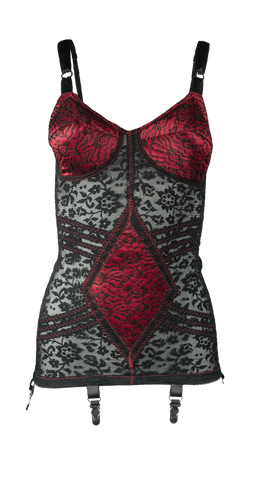 Style 9357 | Body Briefer Extra Firm Shaping  - Red/Black