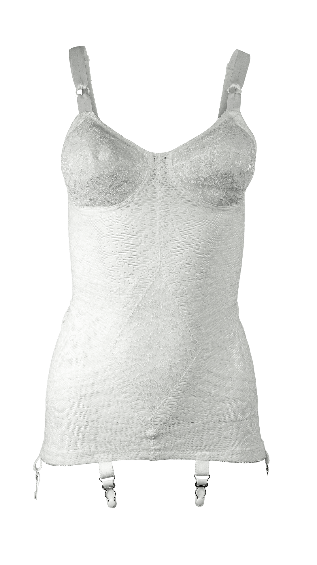 Rago Style 9357 White Lace Body Shaper Brief Extra Firm Rago Shapewear