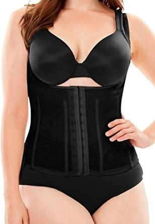 Ardyss Latex Vest Waist Cincher Style 28-Black-30 at  Women's  Clothing store