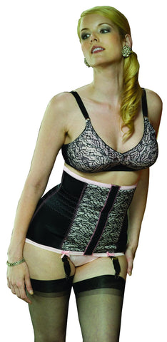 Style 721 | Satin and Lace Waist Trainer / Cincher Medium Shaping